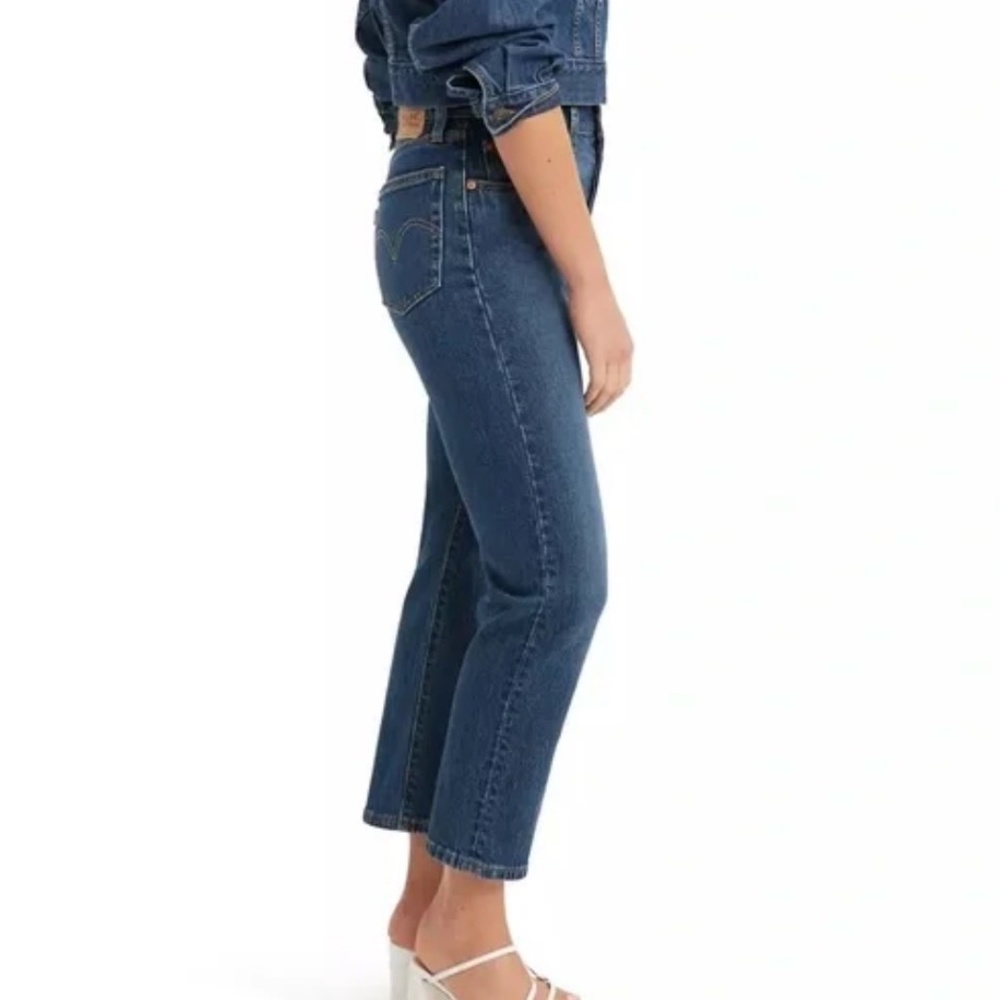 Levi’s 501 Cropped Jeans Dark Denim Pants Women’s Size 27